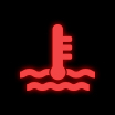 Dashboard warning light for the engine cooling system
