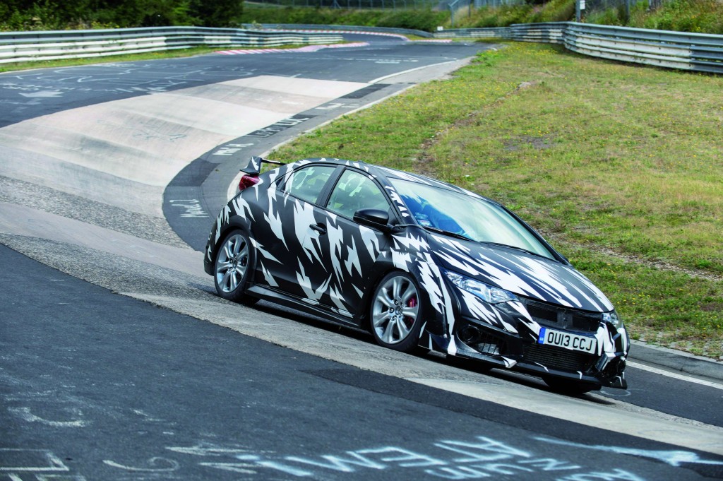 Honda Civic Type-R 2015 testing at the Nürburgring