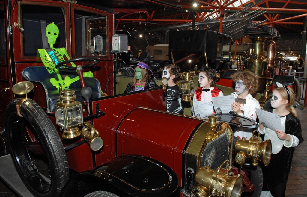 Halloween quiz trail at the National Motor Museum is popular with ghost hunters of all ages (Picture © Beaulieu)