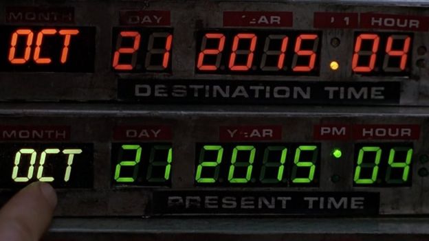Clock from the DeLorean DMC-12 time machine