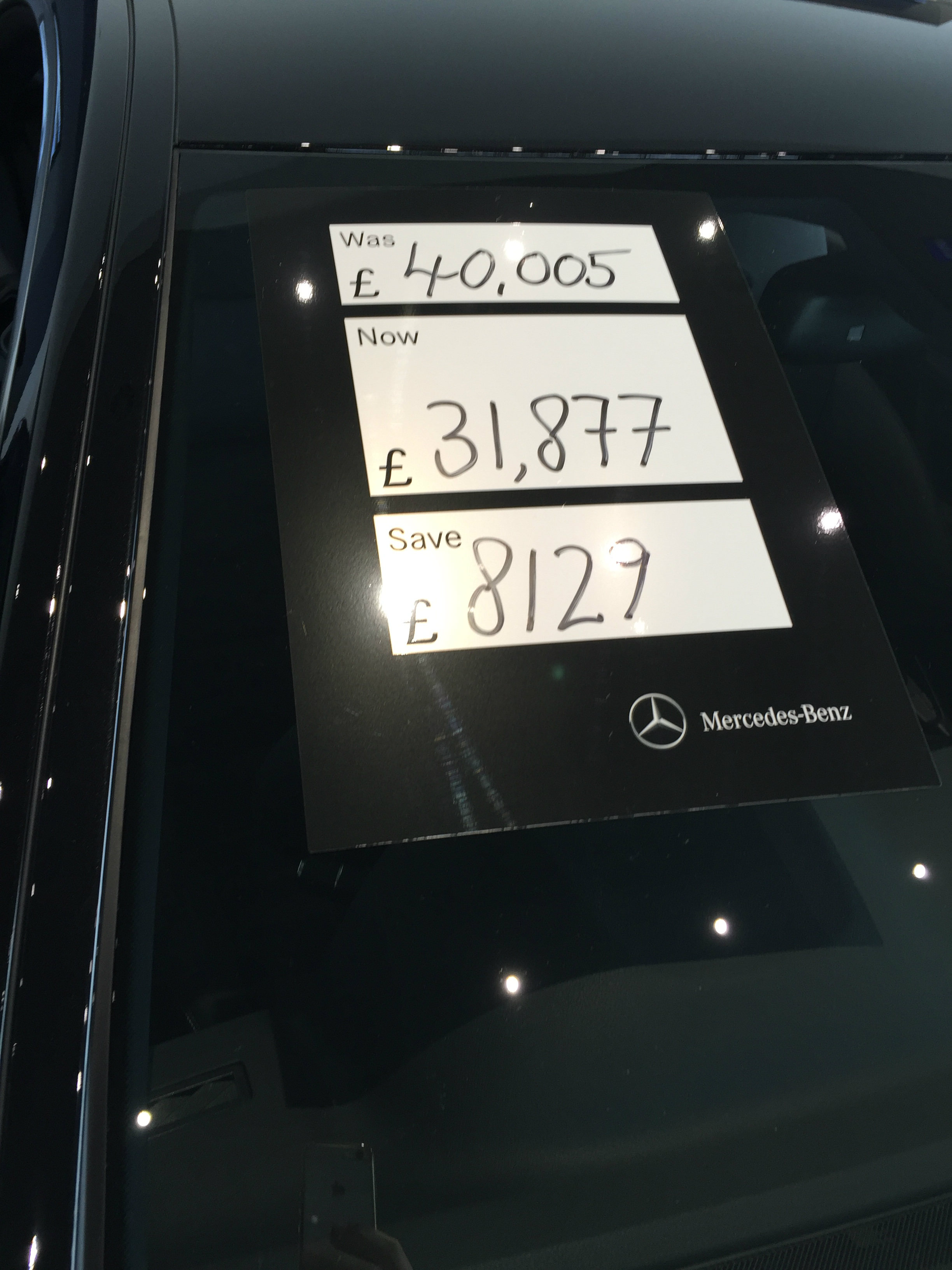 Mercedes pre-regsitered car discount