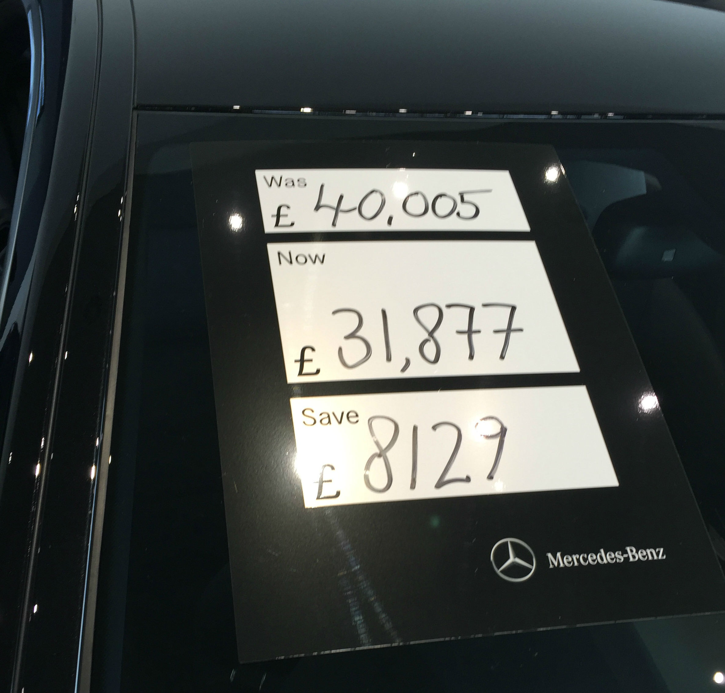 Mercedes pre-registered car discount
