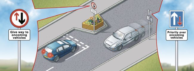 Signs in traffic calming measures are compulsory and must be obeyed at all times