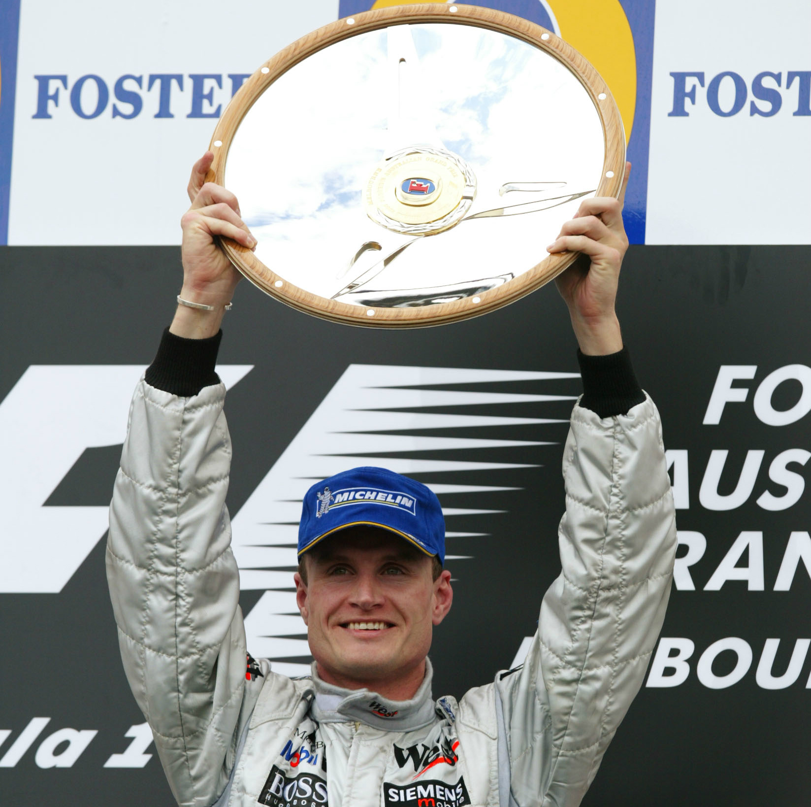 What helped power British race ace David Coulthard to Formula One victories