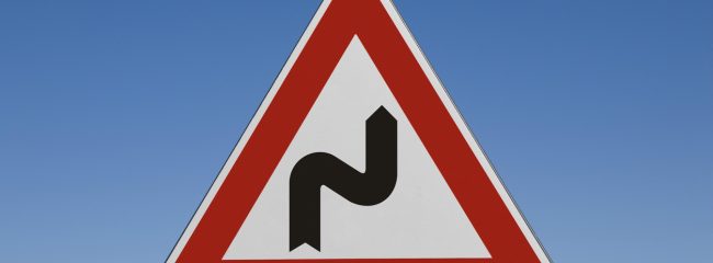 What does this road sign warn of?