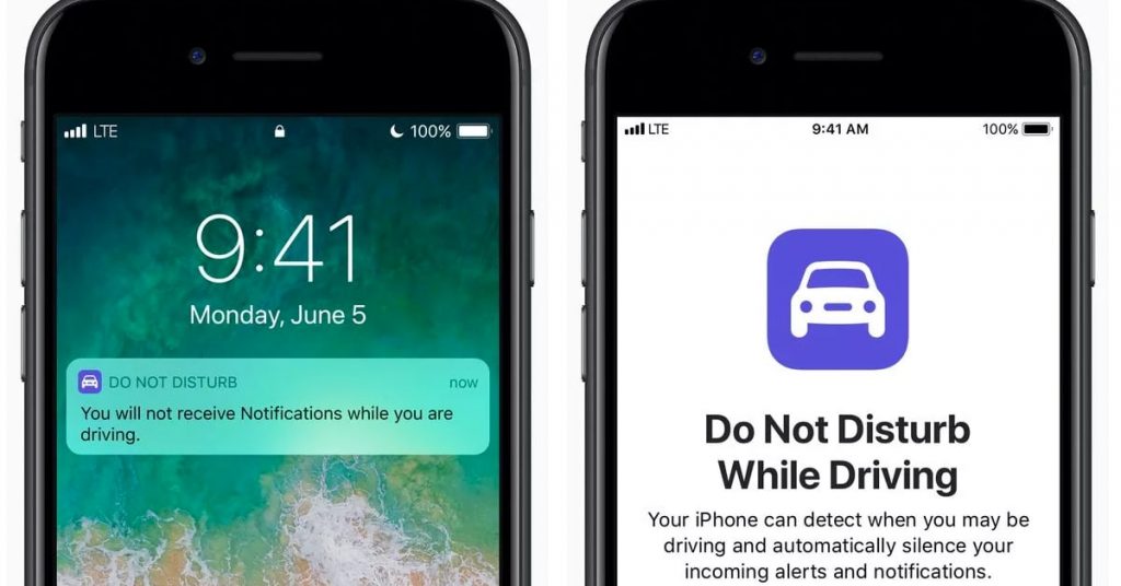 How to set Do Not Disturb While Driving mode for Apple iOS and Google