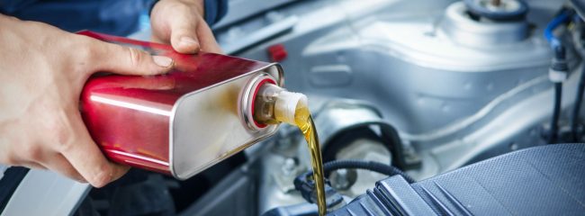 What's the best way to check an engine's oil level?