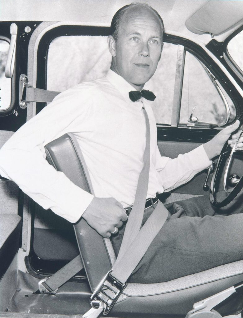 Nils Bohlin invented the threepoint seatbelt Green Flag