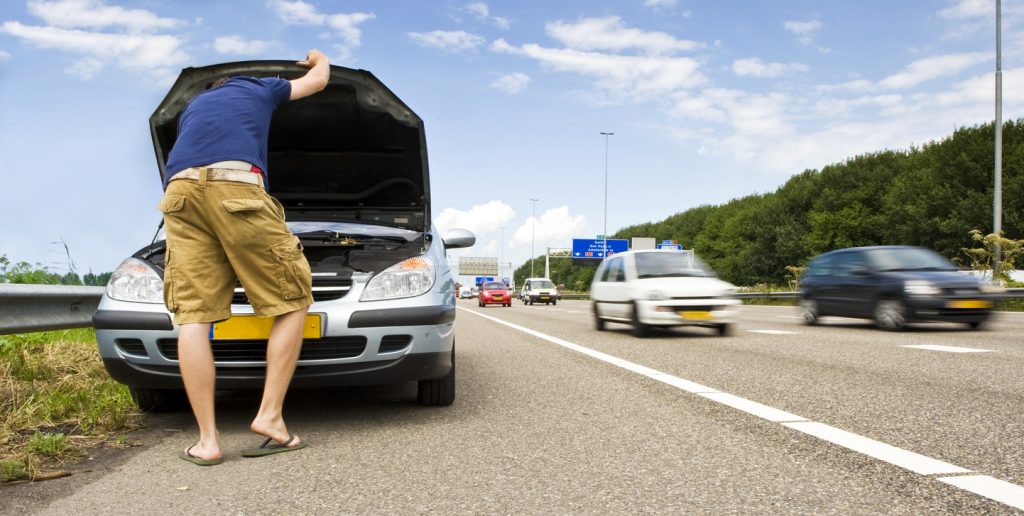 Motorway hard shoulder