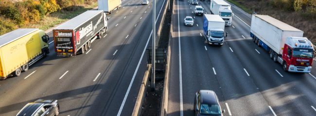 True or false: the left lane of a motorway is the lorry lane
