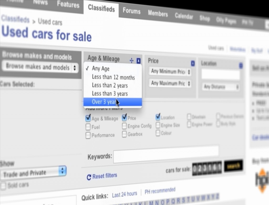 Used car ads on Pistonheads