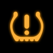 Tyre pressure warning light