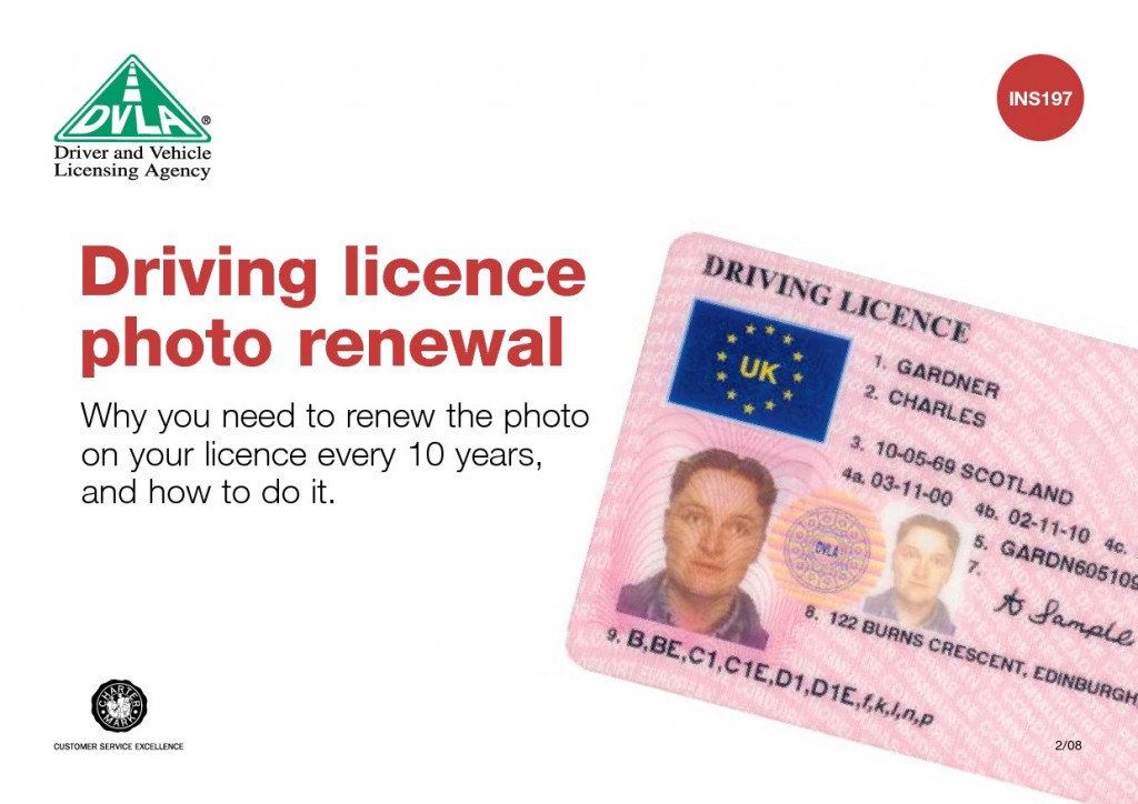 You shouldn't pay a service charge when you apply for a new driving licence