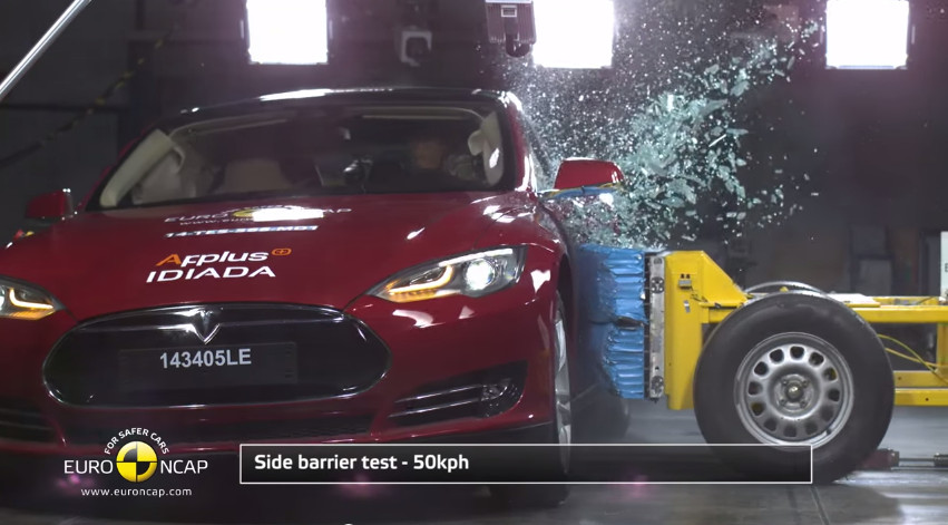 Tesla Model S Euro NCAP test