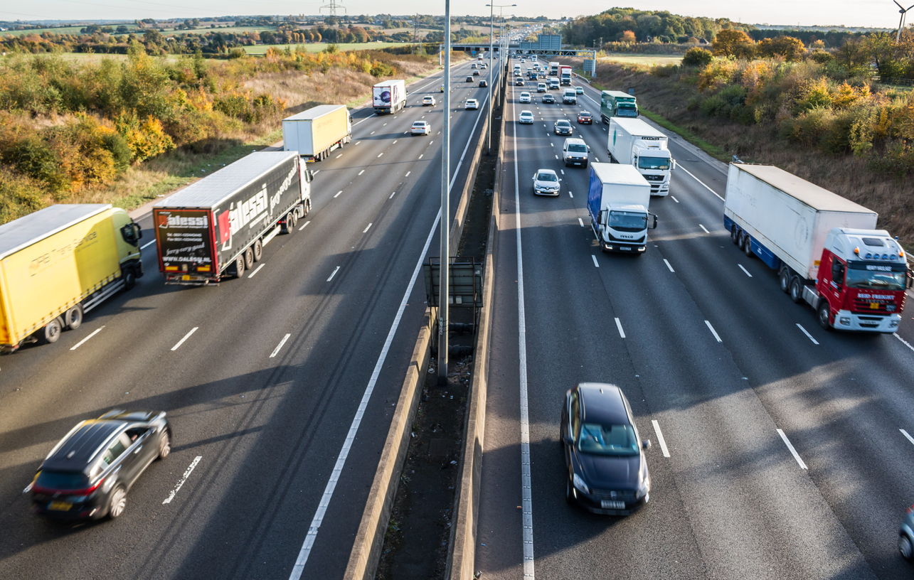 True or false: the left lane of a motorway is the lorry lane