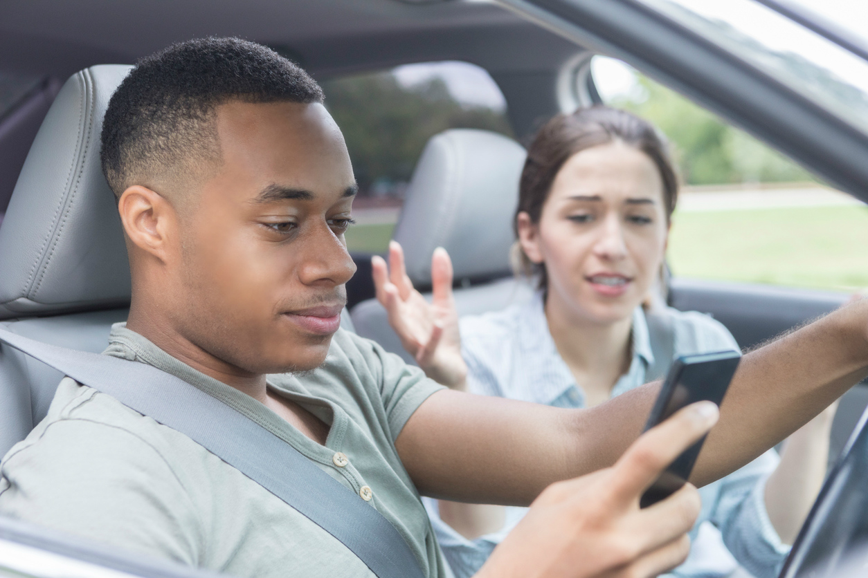 Handling a mobile phone is a sign a driver lacks common sense