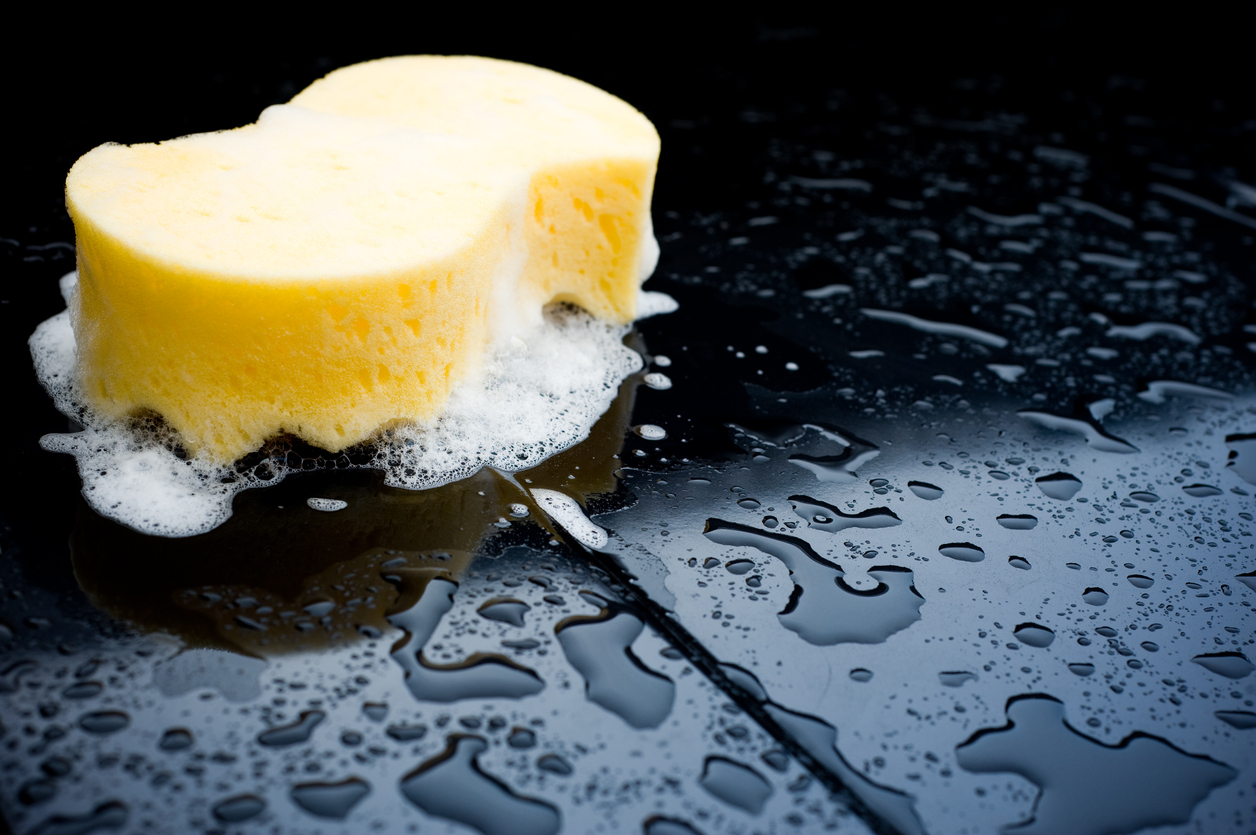 Which sort of soap is best to use when washing a car?