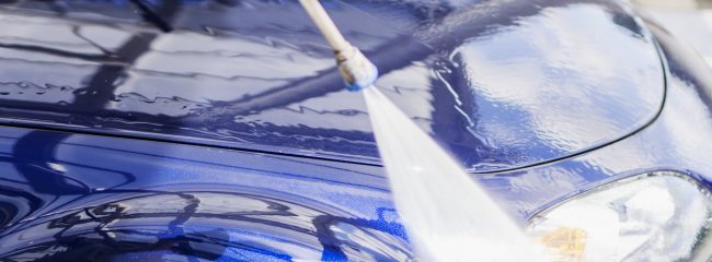 Before washing your car you should rinse it with a pressure washer