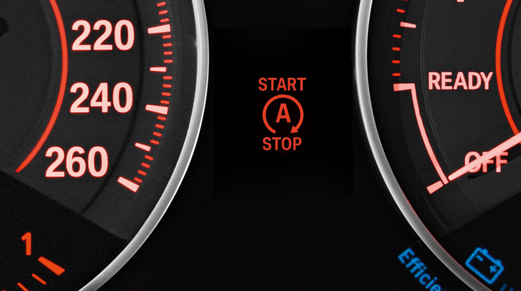 What does a car's stop-start system help with?