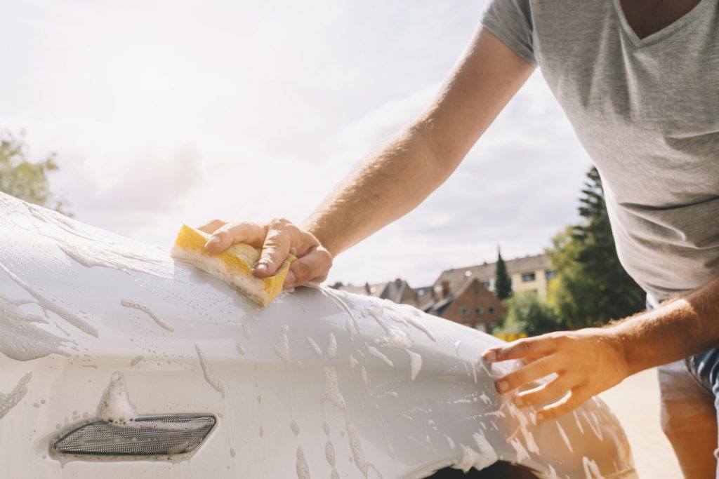 car washing in hot weather